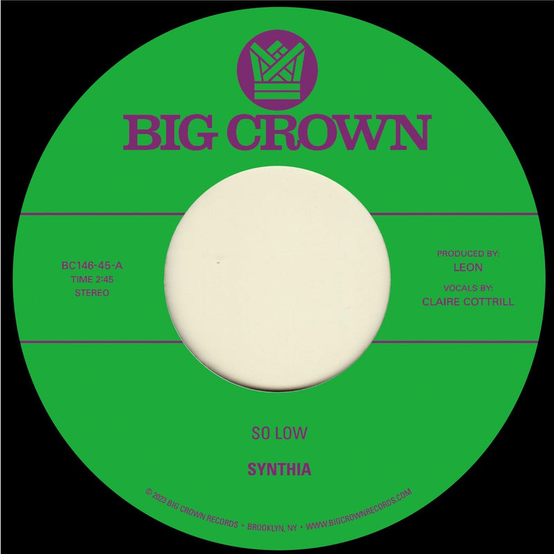 Synthia - So Low b/w You & I (7") Big Crown Records