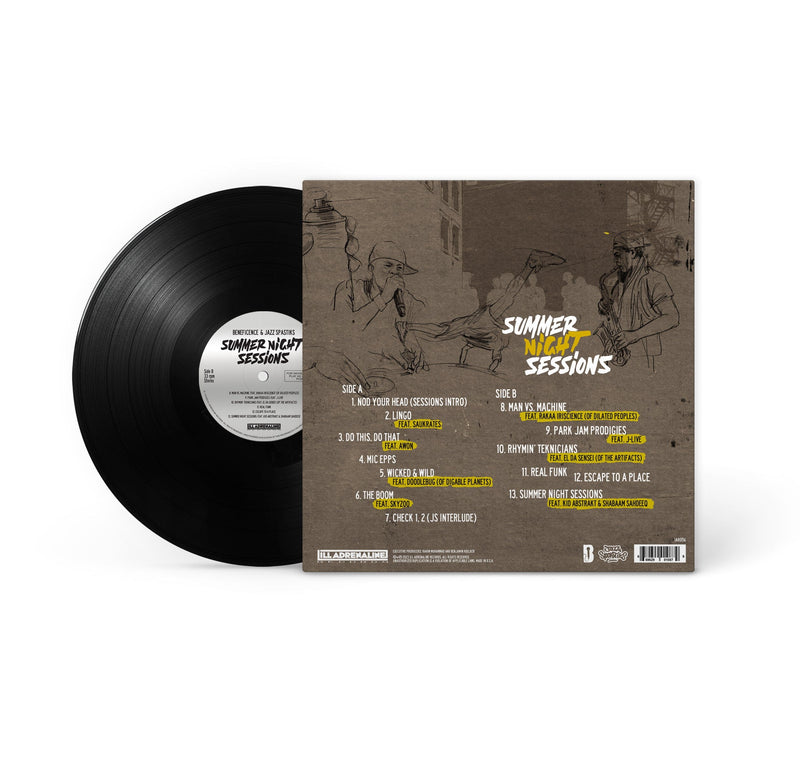 Beneficence & Jazz Spastiks - Summer Night Sessions (LP, CD) Fat Beats
