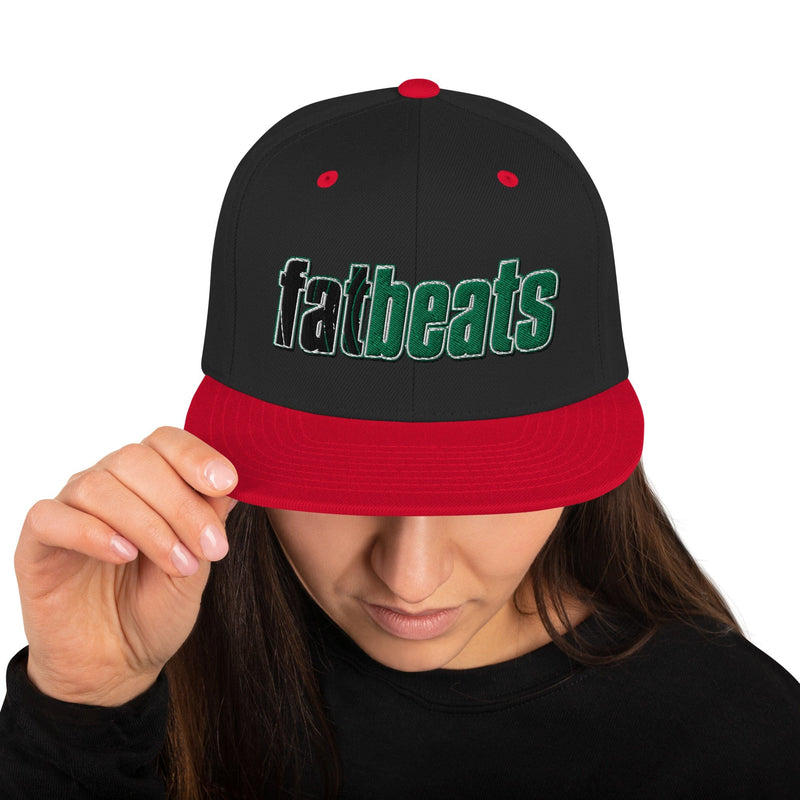 Snapback Hat Black/ Red Fat Beats