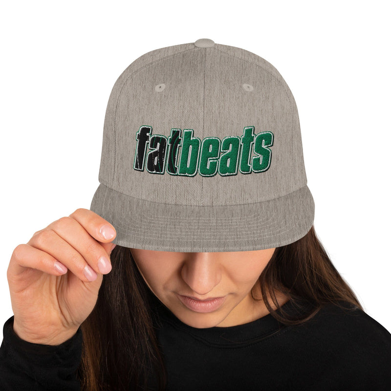Snapback Hat Heather Grey Fat Beats