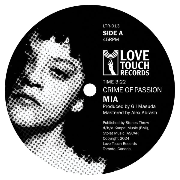 MIA - Crime Of Passion b/w Love Bug (7") Love Touch Records