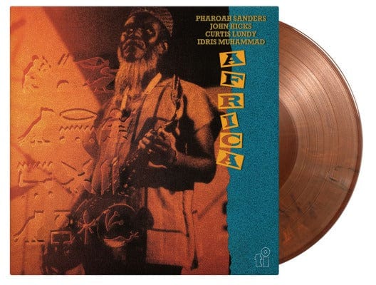 Pharoah Sanders ft. John Hicks, Curtis Lundy, & Idris Muhammad - Africa - (2xLP - Orange & Black Marbled 180g Vinyl) Music On Vinyl