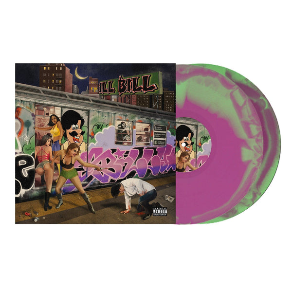 ILL BILL - BILLY®  (Alternative Cover) (2XLP - Purple & Green Swirl Vinyl - Fat Beats Exclusive) Uncle Howie Records