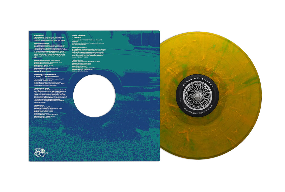 Souls of Mischief & 1999 WRITE THE FUTURE - Clean Getaway (EP - Orange & Green Swirl Vinyl) 88 Rising