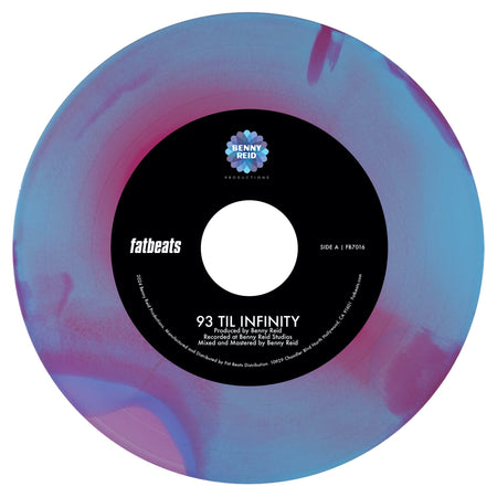 Benny Reid - 93 'Til Infinity b/w Day One (7" - Tri-Color Swirl Vinyl) Benny Reid Productions
