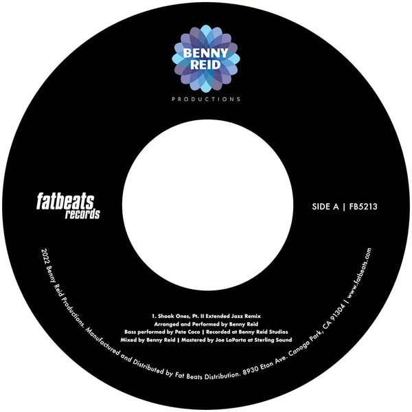 Benny Reid - Shook Ones Pt. II + Remixes (7”) Benny Reid Productions