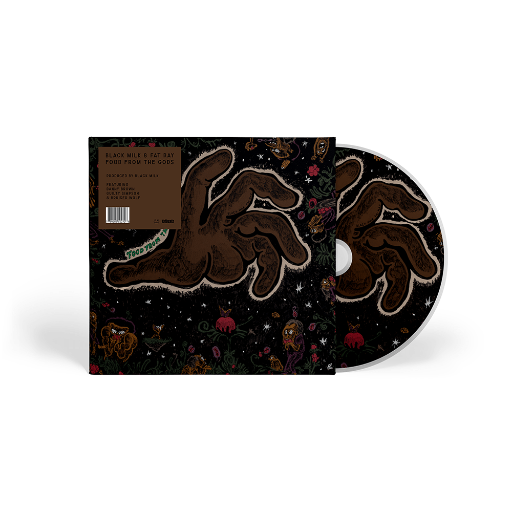 Black Milk & Fat Ray - Food From the Gods (LP - Green Vinyl - Fat Beats Exclusive, CD, Cassette) CD Computer Ugly