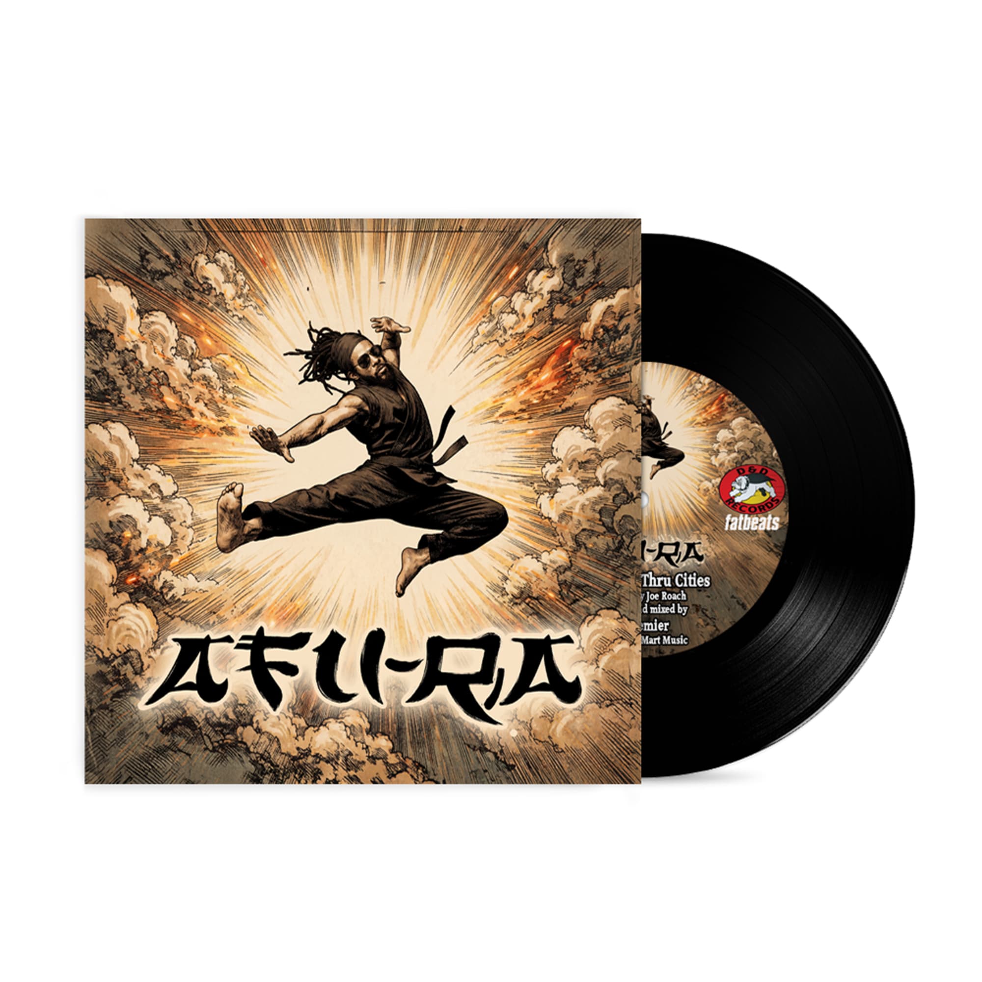 Afu-Ra - Whirlwind Thru Cities b/w D&D Soundclash (7" - Classic Black Vinyl) D&D RECORDING