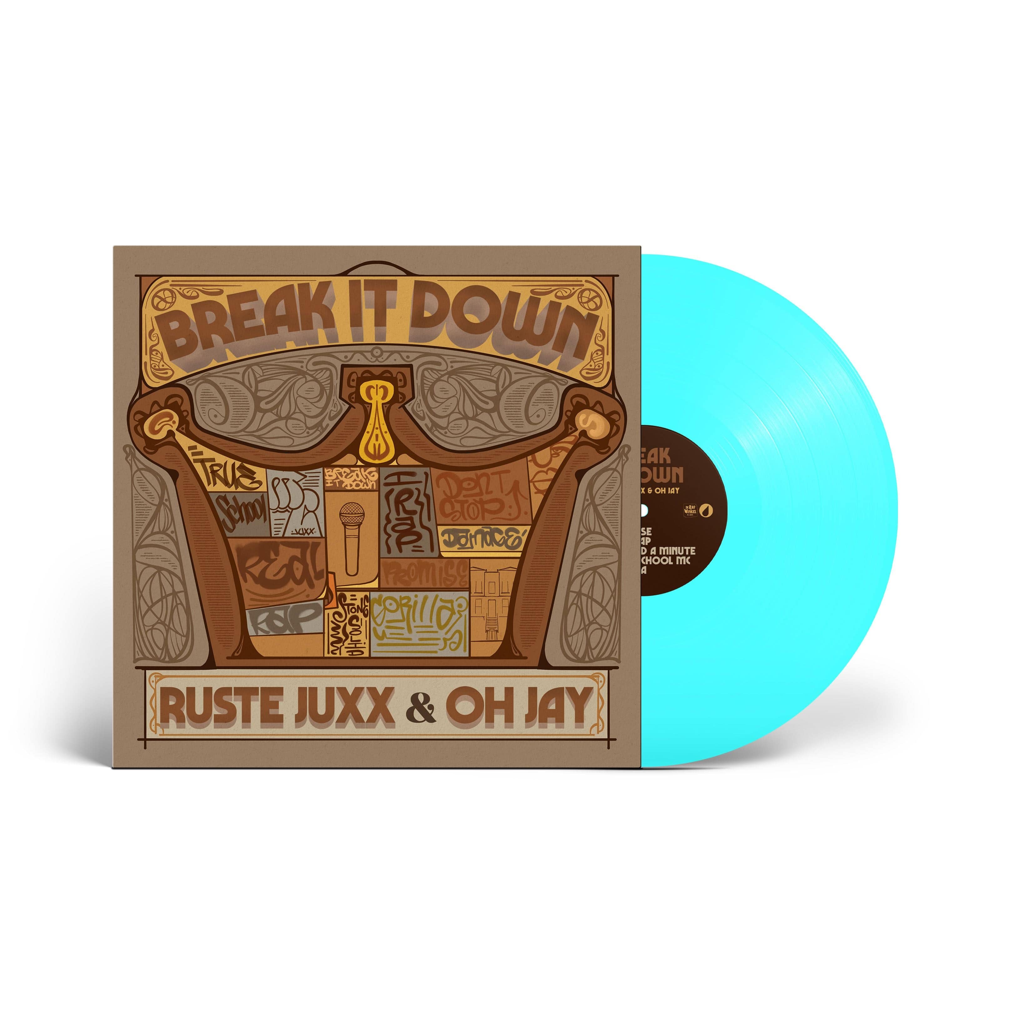 Ruste Juxx & Oh Jay - Break It Down (LP - Electric Blue Vinyl) De Rap Winkel