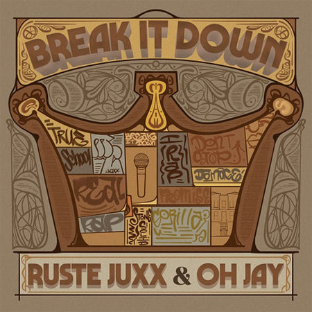 Ruste Juxx & Oh Jay - Break It Down (LP - Electric Blue Vinyl) De Rap Winkel