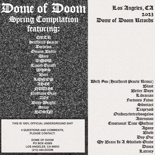 Various Artists - Dome of Doom Spring Compilation (Cassette) Dome Of Doom