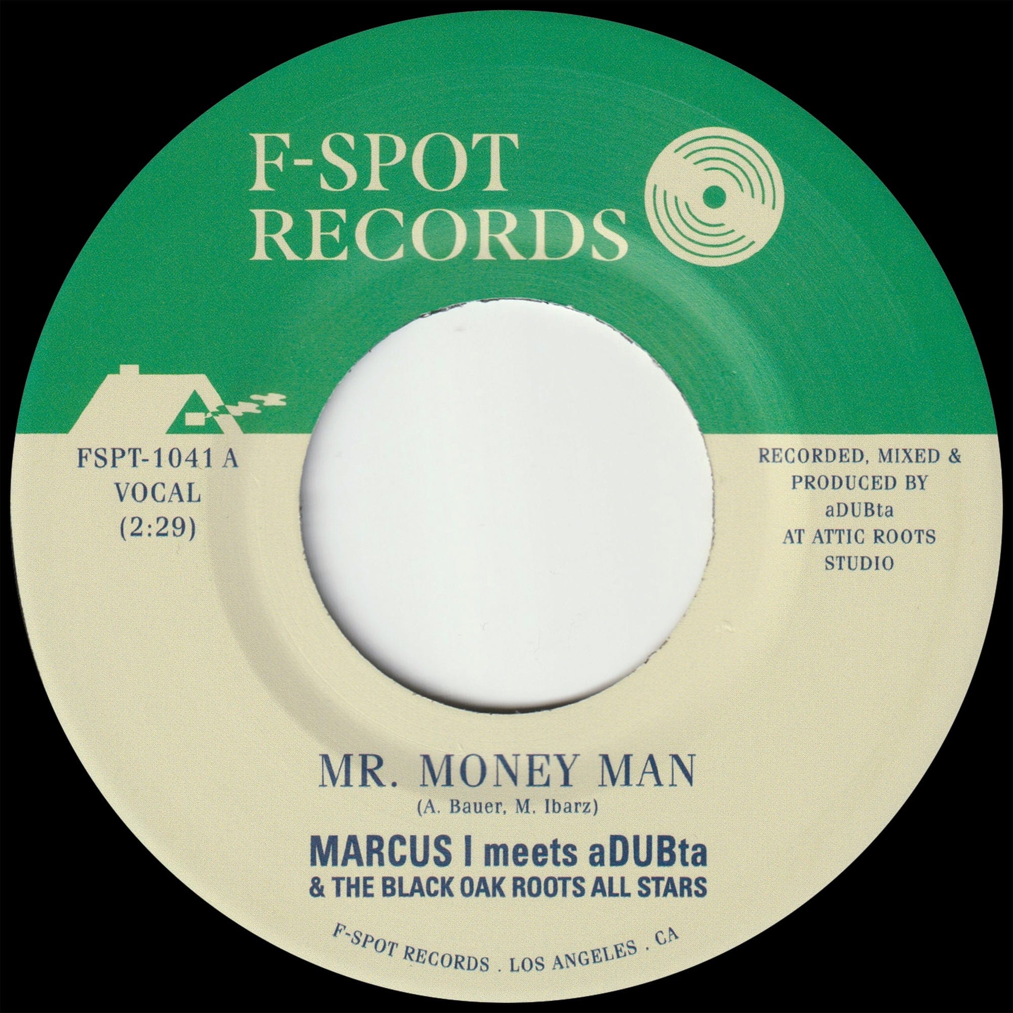 Marcus I meets aDUBta - Mr. Money Man b/w Version (7") F-Spot Records