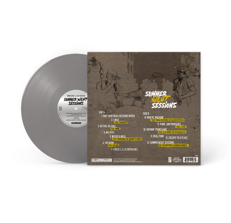 Beneficence & Jazz Spastiks - Summer Night Sessions (LP - Grey Vinyl - Fat Beats Exclusive) Fat Beats
