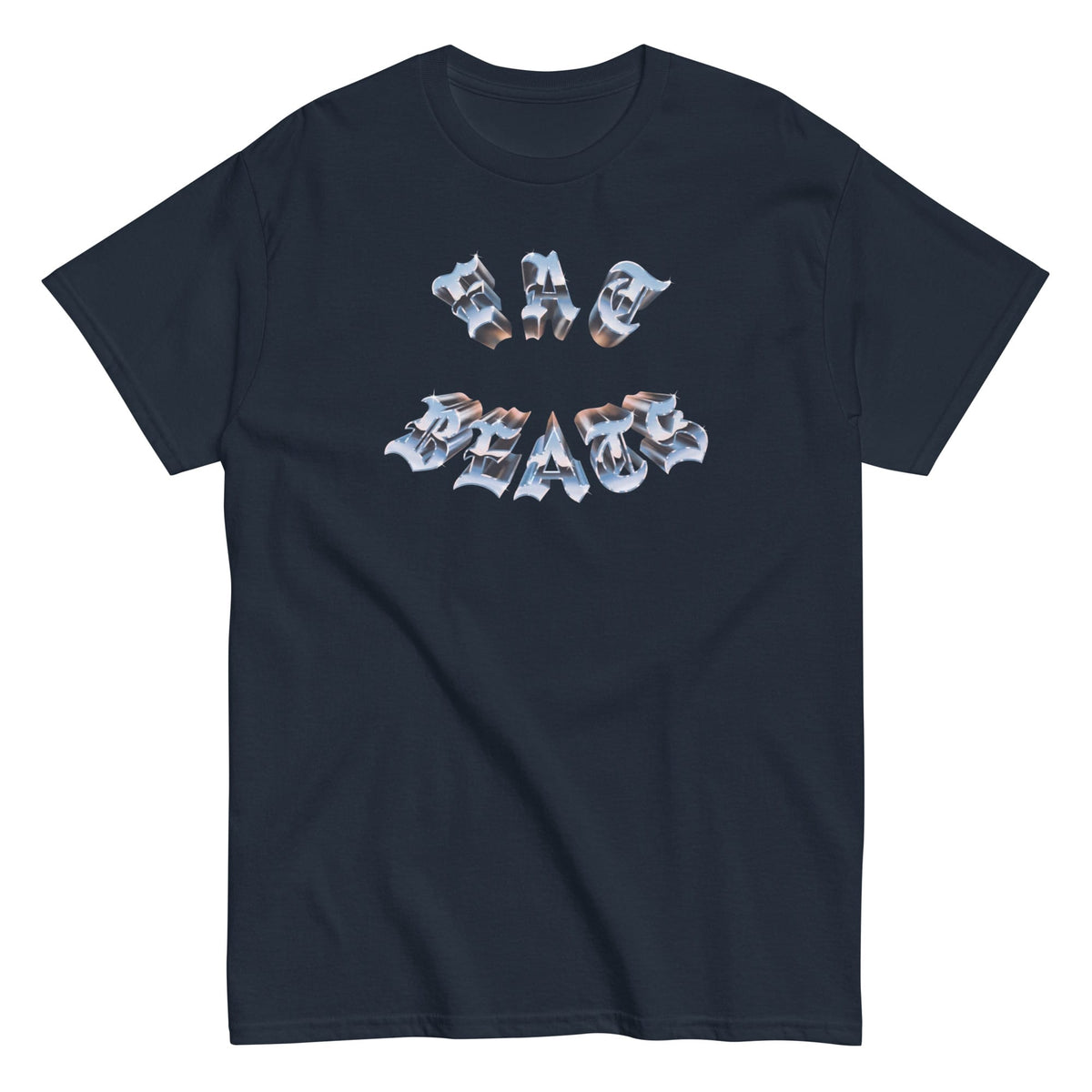 Fat Beats Chrome Tee Navy / S Fat Beats