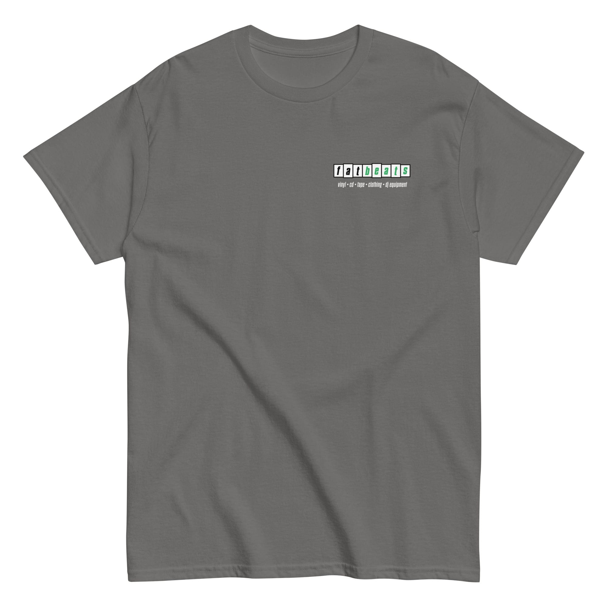Fat Beats Crate Tee Charcoal / S Fat Beats