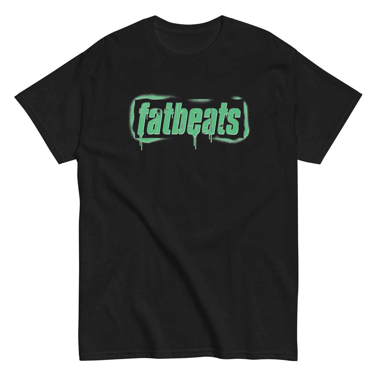 Fat Beats Stencil Tee Black / S Fat Beats