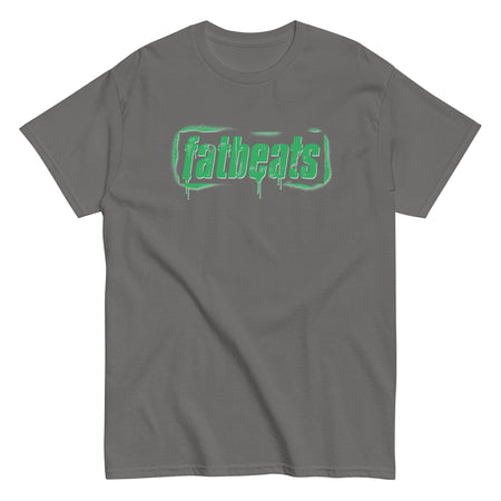 Fat Beats Stencil Tee Charcoal / S Fat Beats