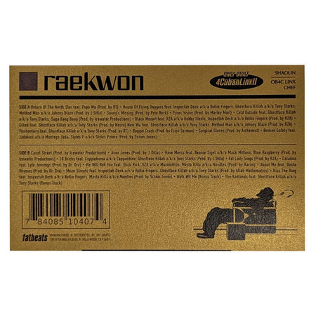 Raekwon - Only Built 4 Cuban Linx... Pt. II (LP, Cassette, CD) Fat Beats / Ice H20