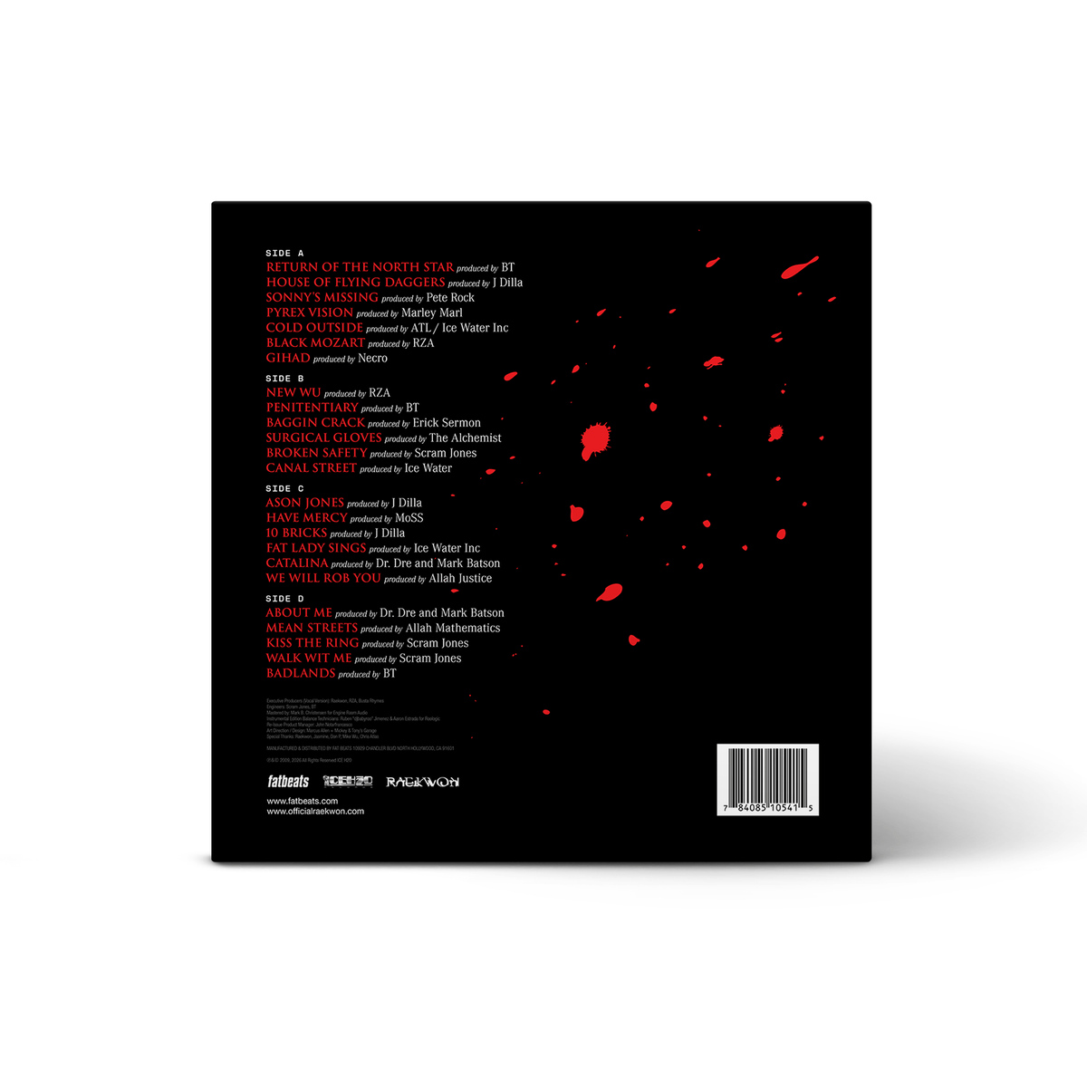 Raekwon - Only Built 4 Cuban Linx... Pt. II (THE INSTRUMENTALS) (2xLP - Blood On Chef's Apron Vinyl) Fat Beats / Ice H20