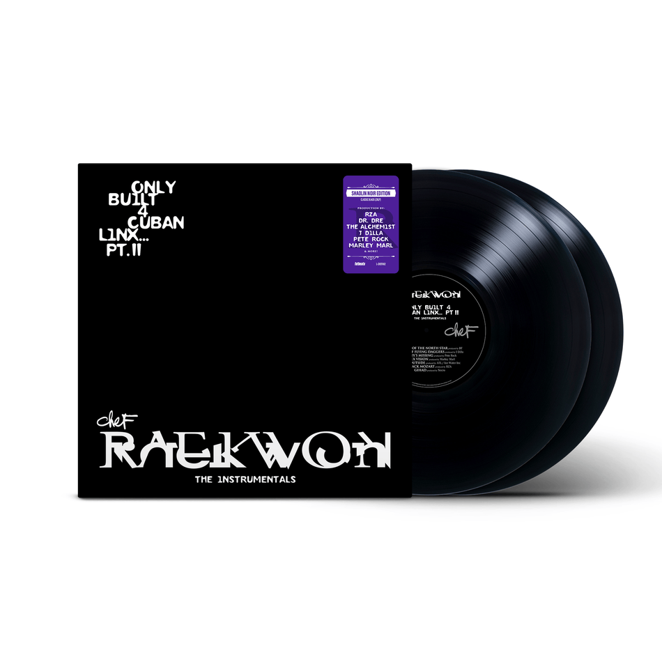 Raekwon - Only Built 4 Cuban Linx... Pt. II (THE INSTRUMENTALS) (2xLP, CD) 2xLP - Shaolin Noir Edition - Standard Black Vinyl Fat Beats / Ice H20