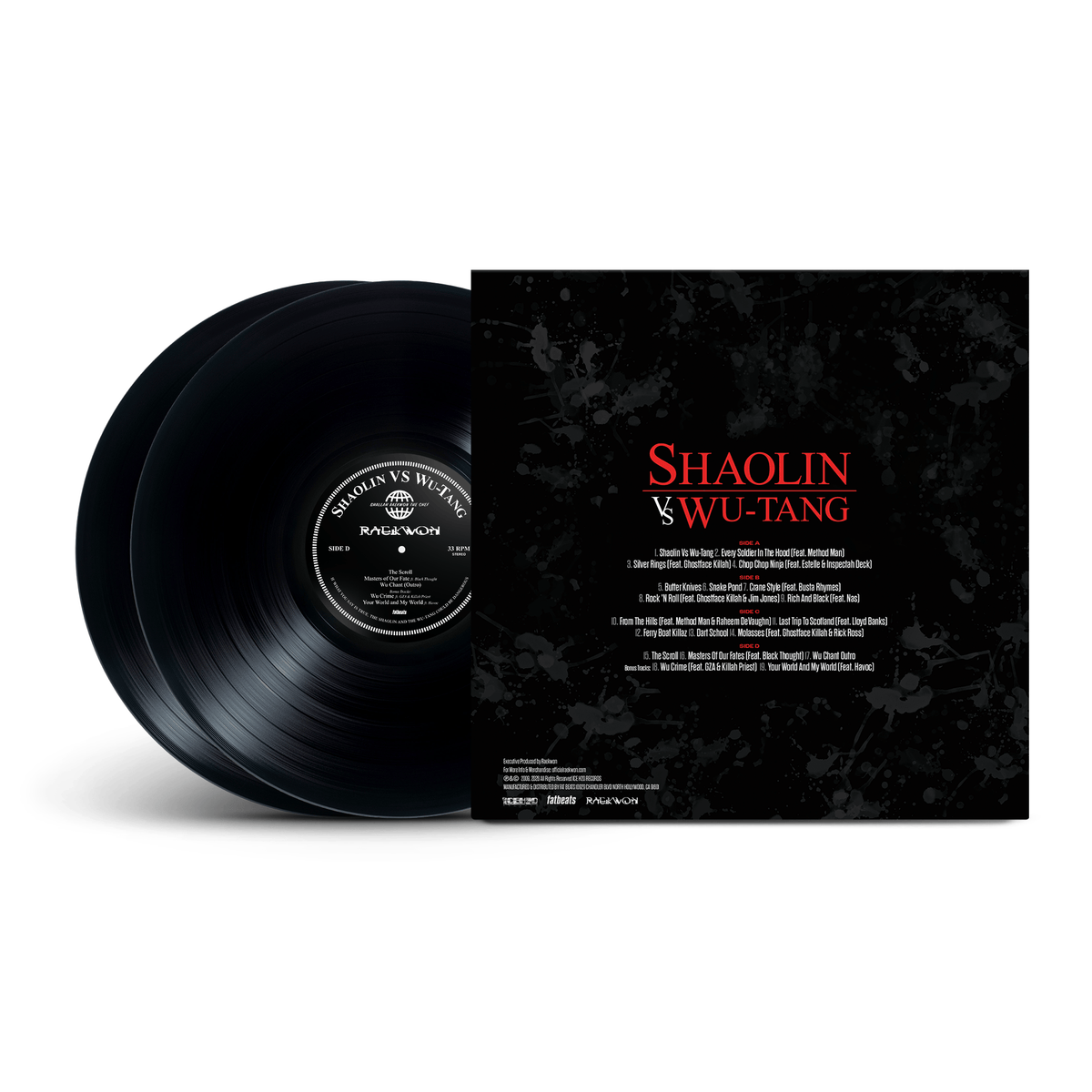 Raekwon - Shaolin vs. Wu Tang [15th Anniversary] (2xLP - Black Vinyl) FAT BEATS / ICE H20