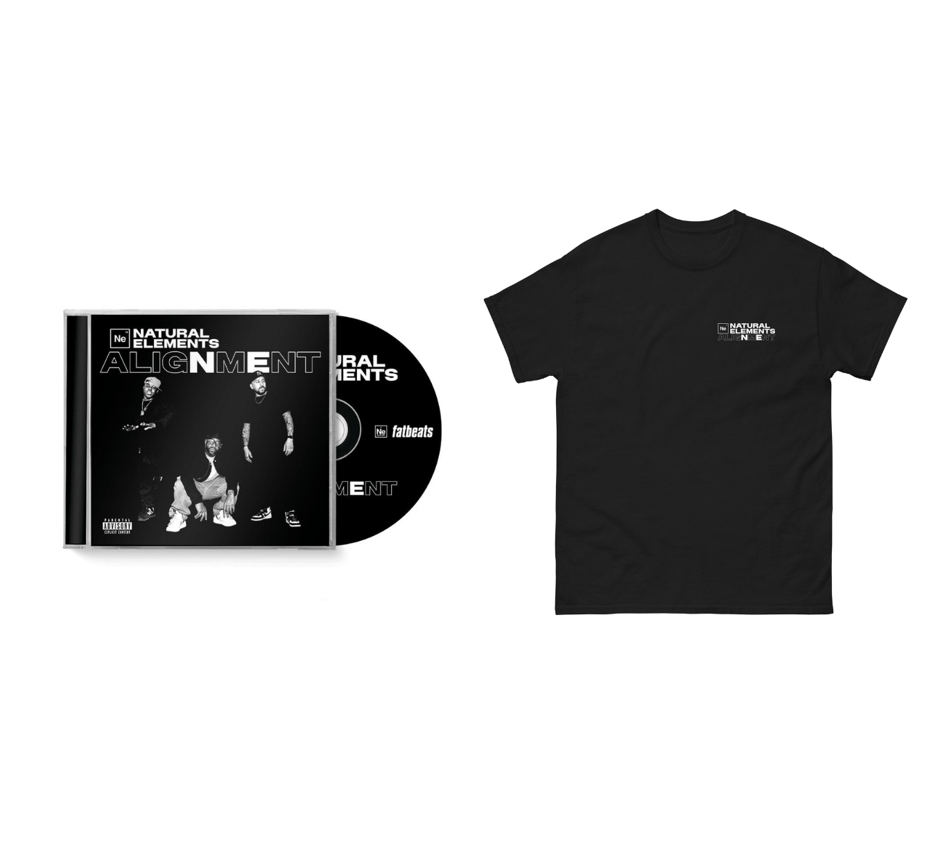 Natural Elements – ALIGNMENT T-Shirt + CD Bundle Fat Beats