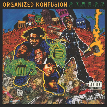 Organized Konfusion - Stress: The Extinction Agenda (30th Anniversary Deluxe Edition) (3xLP - Green and Black Splatter Vinyl Trifold - Fat Beats Exclusive) Fat Beats Records
