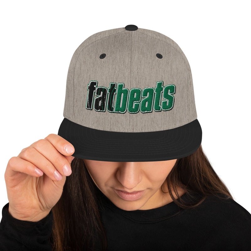 Snapback Hat Heather/Black Fat Beats