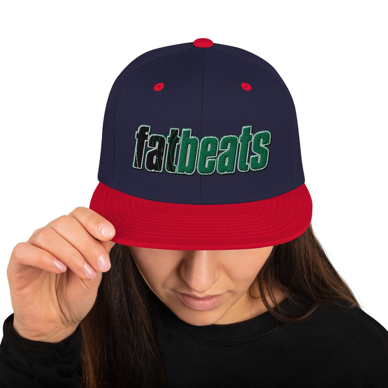 Snapback Hat Navy/ Red Fat Beats