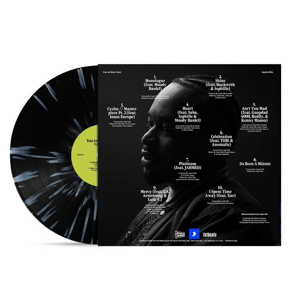 Kaelin Ellis - You Are Here, Start (LP - Black and Grey Splatter Vinyl) Fool's Gold Records
