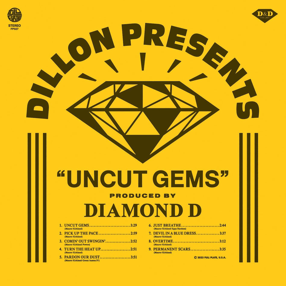 Dillon & Diamond D - Uncut Gems (LP) Full Plate