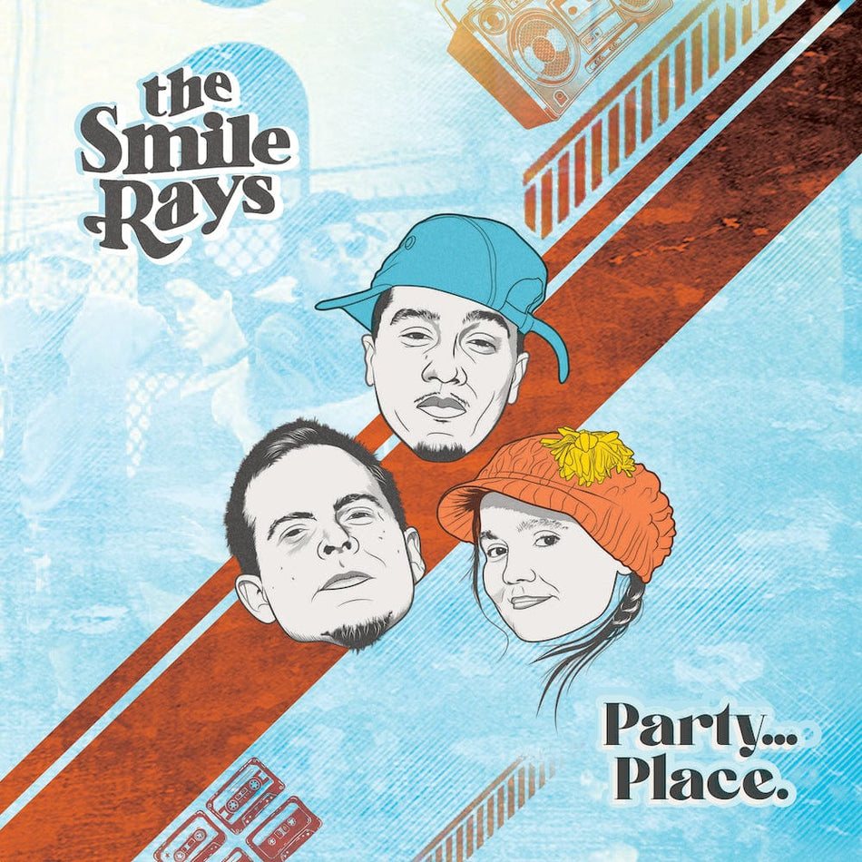 The Smile Rays - Party...Place. (LP - Orange & Blue Ray Vinyl + Download Card) Full Plate
