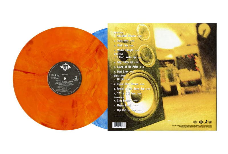 KRS-One - Return Of The Boom Bap (2xLP - Blue Swirl & Orange Swirl Vinyl) Get On Down