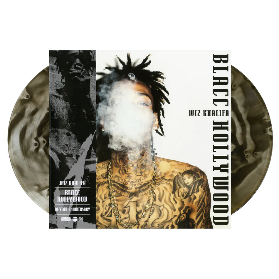 Wiz Khalifa - Blacc Hollywood 10 Year Anniversary (2xLP - Ghostly Blacc Ice Vinyl w/ OBI) Get On Down