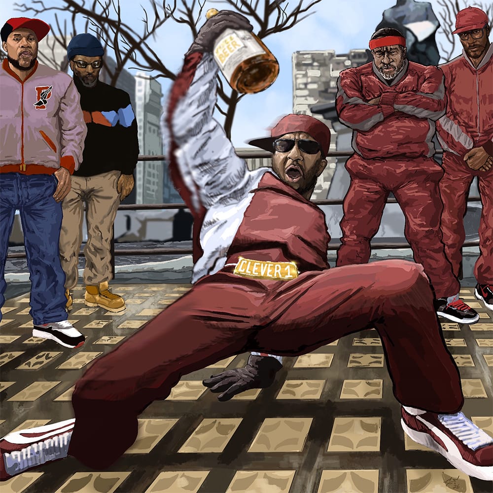 Clever 1 x Shar tha Analog Bastard - Da Buze Bruvaz present Clever 1 Az LO Kirkland- Da Baddest Incredible B-Boy known 2 Mankind illin wit Shar tha Analog Bastard (LP) Grilchy Party