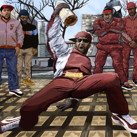 Clever 1 x Shar tha Analog Bastard - Da Buze Bruvaz present Clever 1 Az LO Kirkland- Da Baddest Incredible B-Boy known 2 Mankind illin wit Shar tha Analog Bastard (LP) Grilchy Party