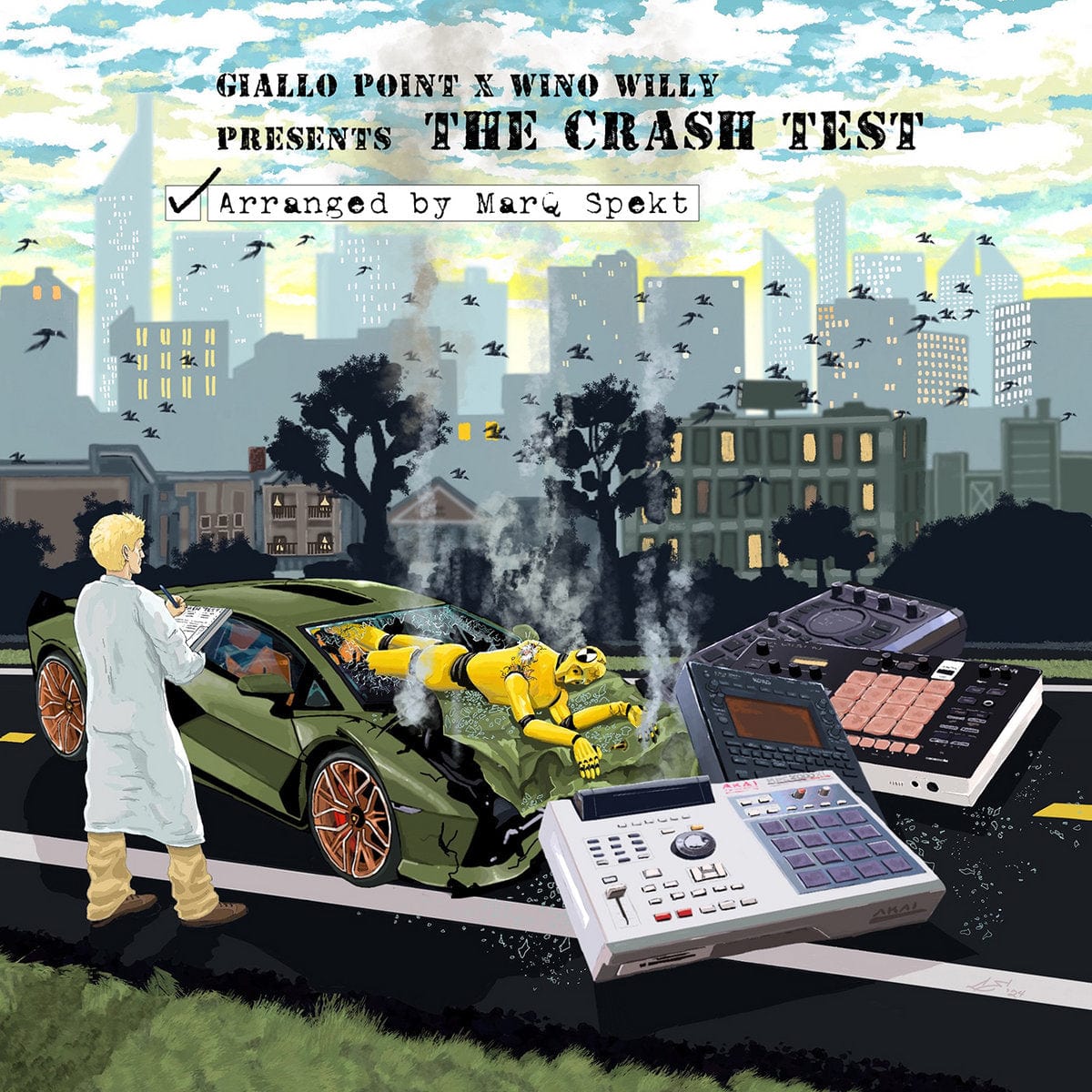 WINO WILLY x GIALLO POINT - THE CRASH TEST (LP) Grilchy Party