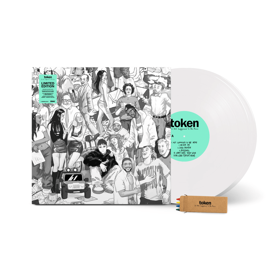 Token - I'm Not Supposed To Be Here (2xLP - Opaque White Vinyl w/ Crayons) GroundWerk / Never Too Different