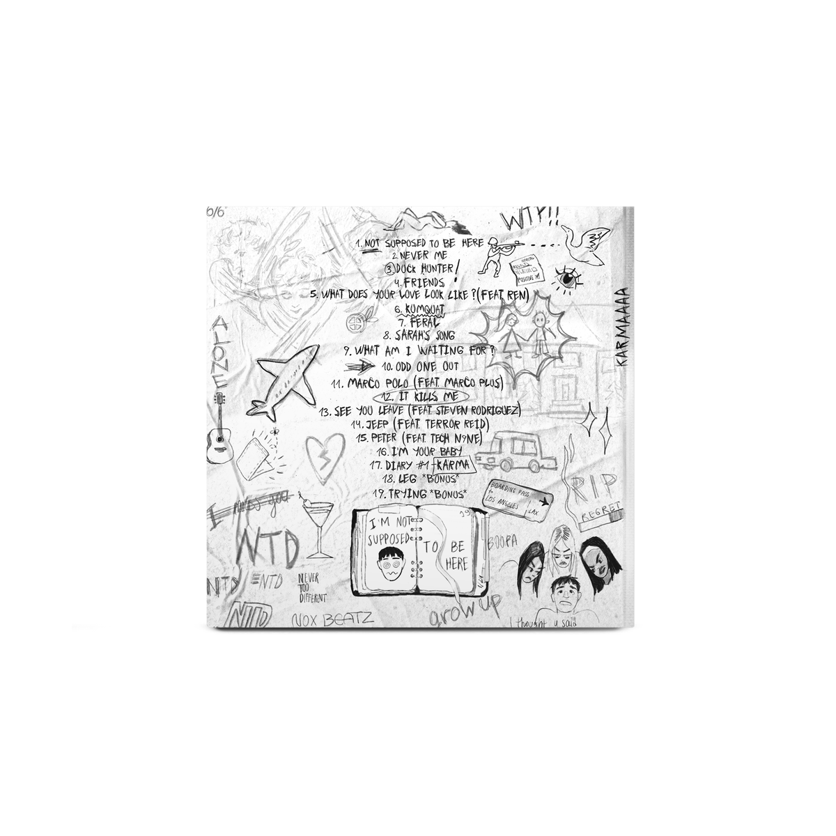 Token - I'm Not Supposed To Be Here (2xLP - Opaque White Vinyl w/ Crayons) GroundWerk / Never Too Different