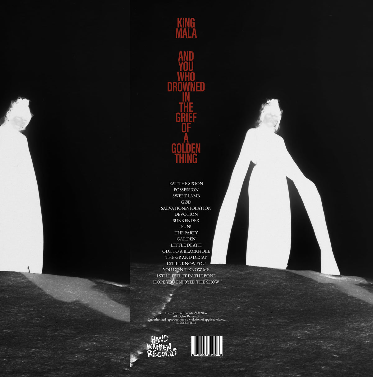 KiNG MALA - And You Who Drowned in the Grief of a Golden Thing (The Director's Cut) (Deluxe 2xLP) HANDWRITTEN RECORDS