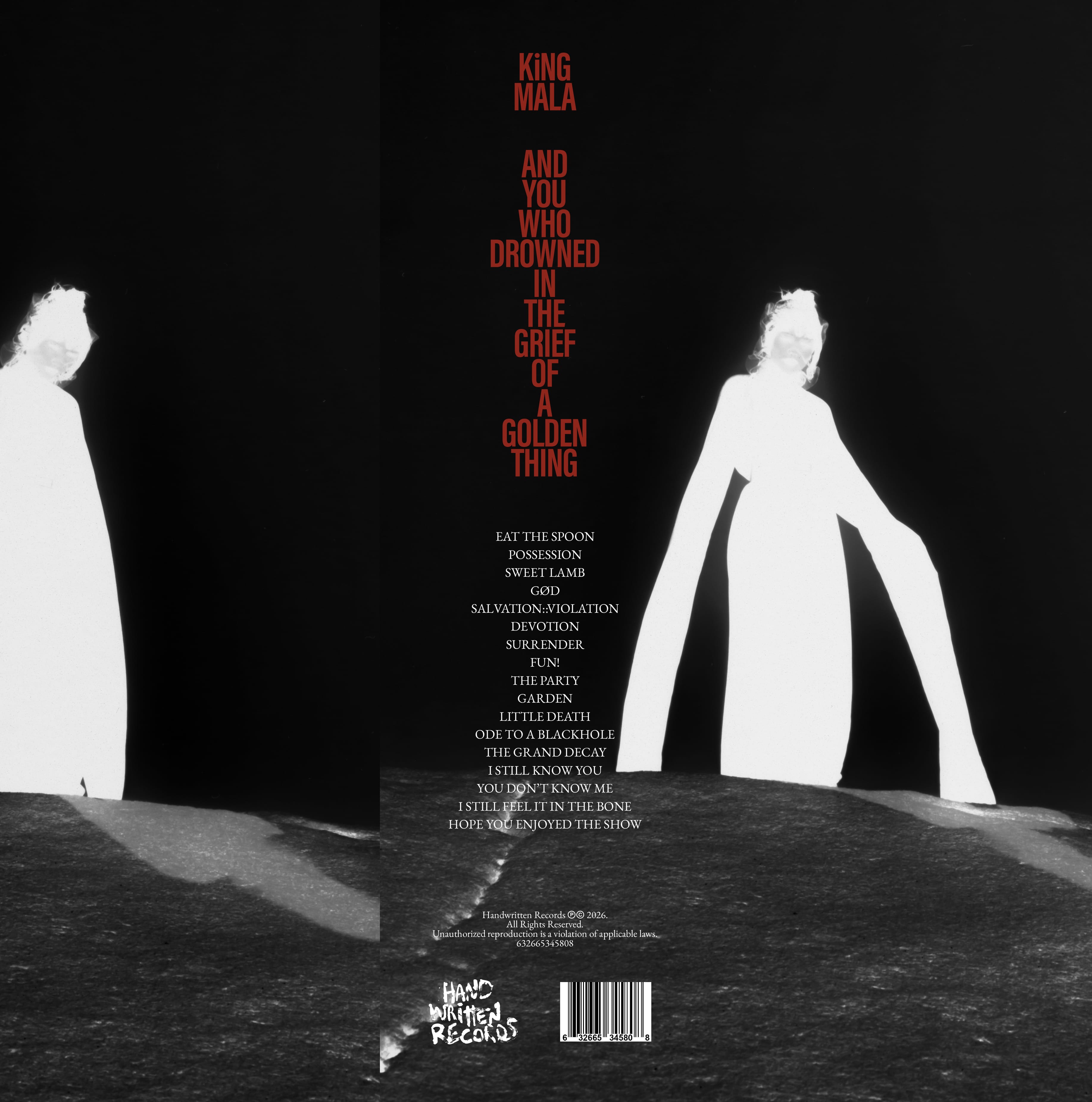 KiNG MALA - And You Who Drowned in the Grief of a Golden Thing (The Director's Cut) (Deluxe 2xLP) HANDWRITTEN RECORDS