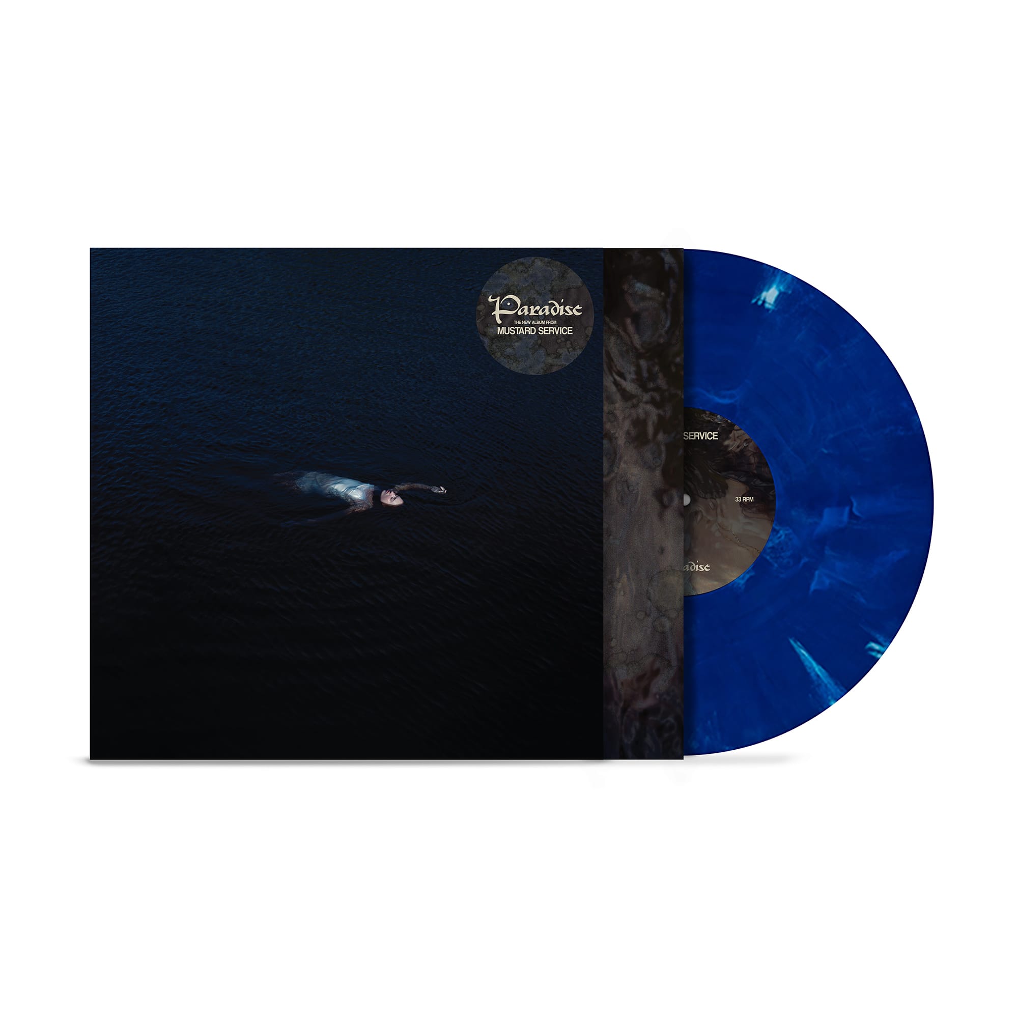 Mustard Service - Paradise (LP - Blue Swirl Vinyl) HANDWRITTEN RECORDS