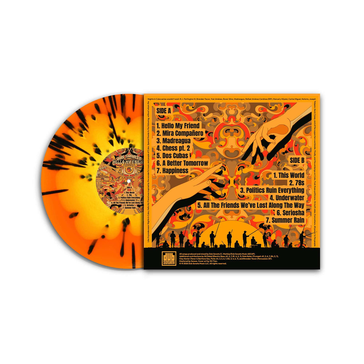 Dub Sonata - Hello My Friend (LP - Orange, Yellow & Black Splatter Vinyl) HIGHER THAN MOST