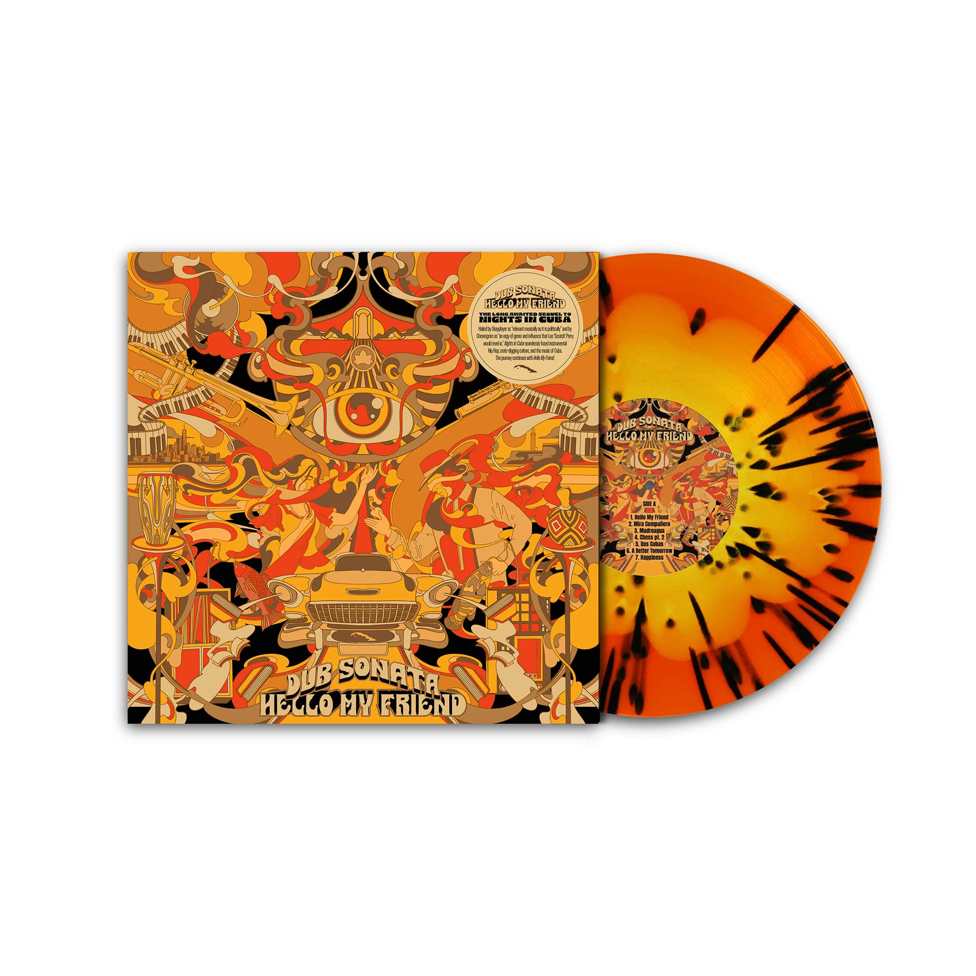 Dub Sonata - Hello My Friend (LP - Orange, Yellow & Black Splatter Vinyl) HIGHER THAN MOST