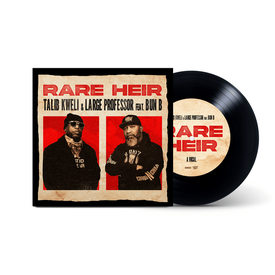 Talib Kweli, Large Professor feat. Bun B - Rare Heir (7" - Black Vinyl) JAVOTTI MEDIA