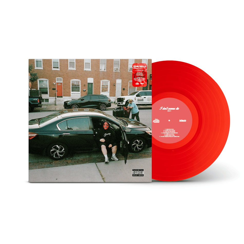 John Wells - I don't wanna die (Pt. 1 & 2) (LP - Translucent Red Vinyl) Less Funerals More Birthdays