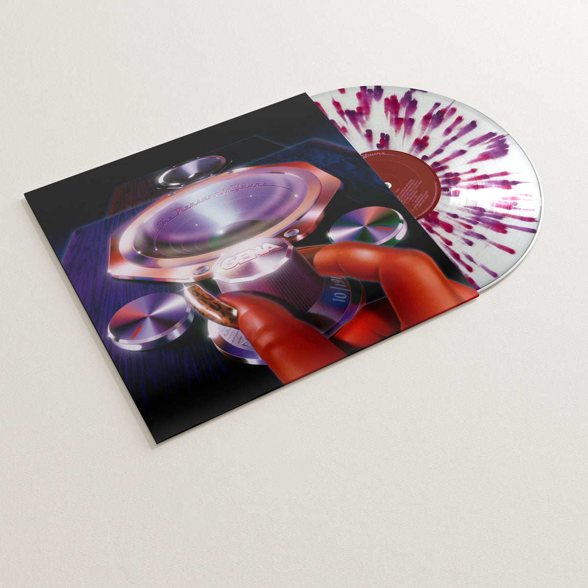 GENA - The Pleasure is Yours (LP - Clear Pink Splatter Vinyl) Lex Records