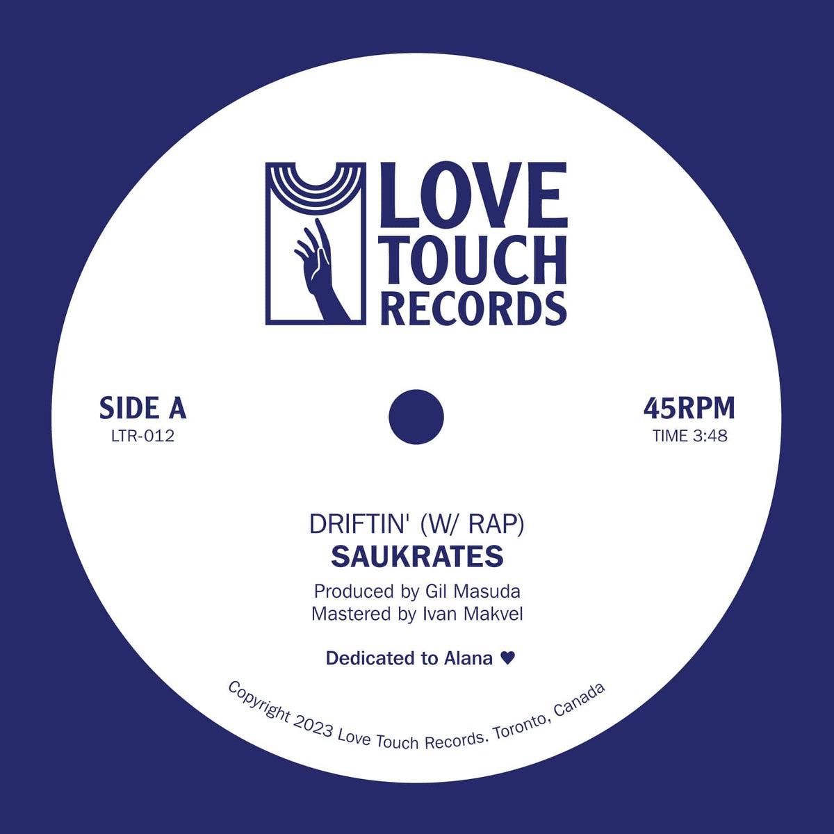 Saukrates - Driftin' (7" Vinyl, 7" DLX Vinyl) Love Touch Records