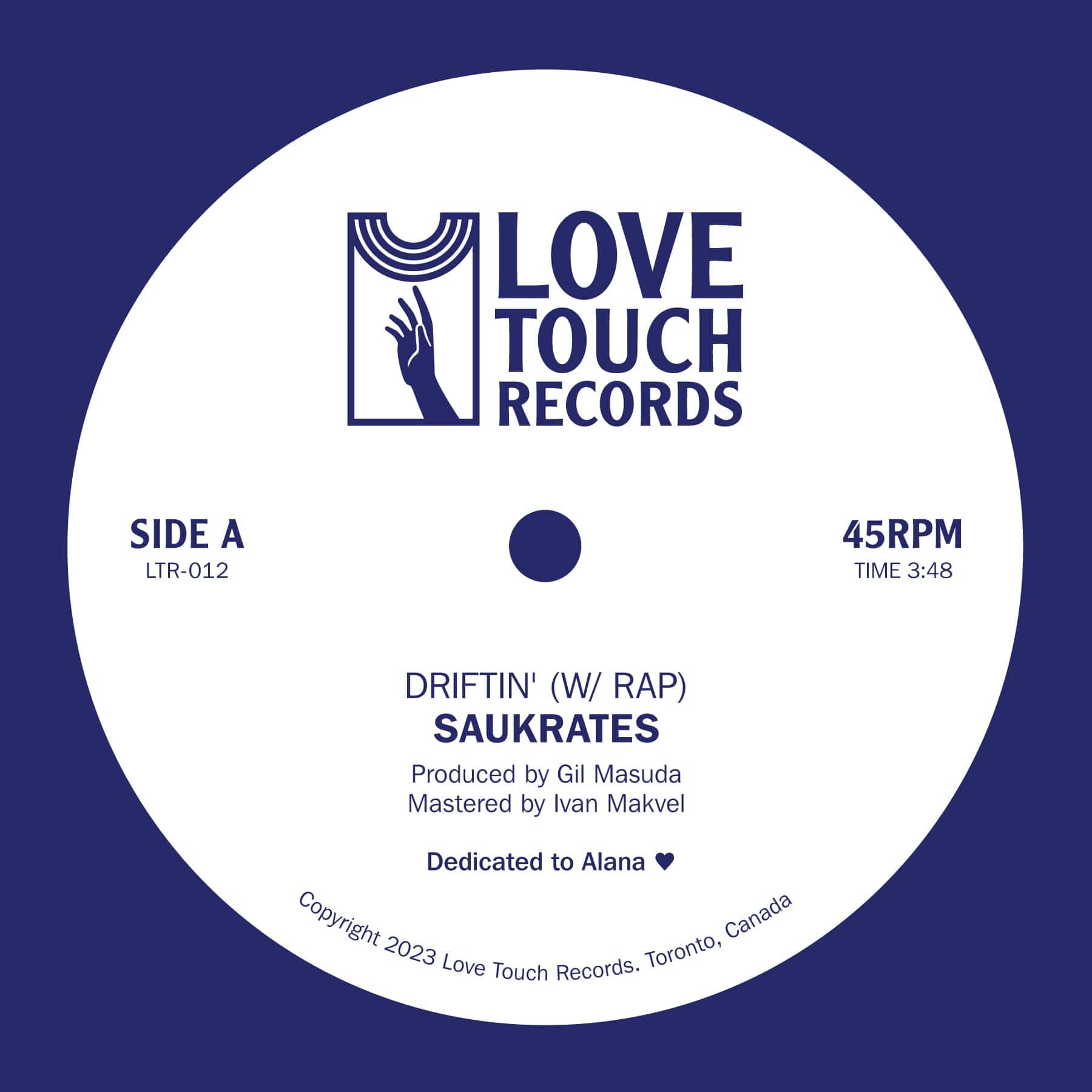 Saukrates - Driftin' (7" Vinyl, 7" DLX Vinyl) Love Touch Records