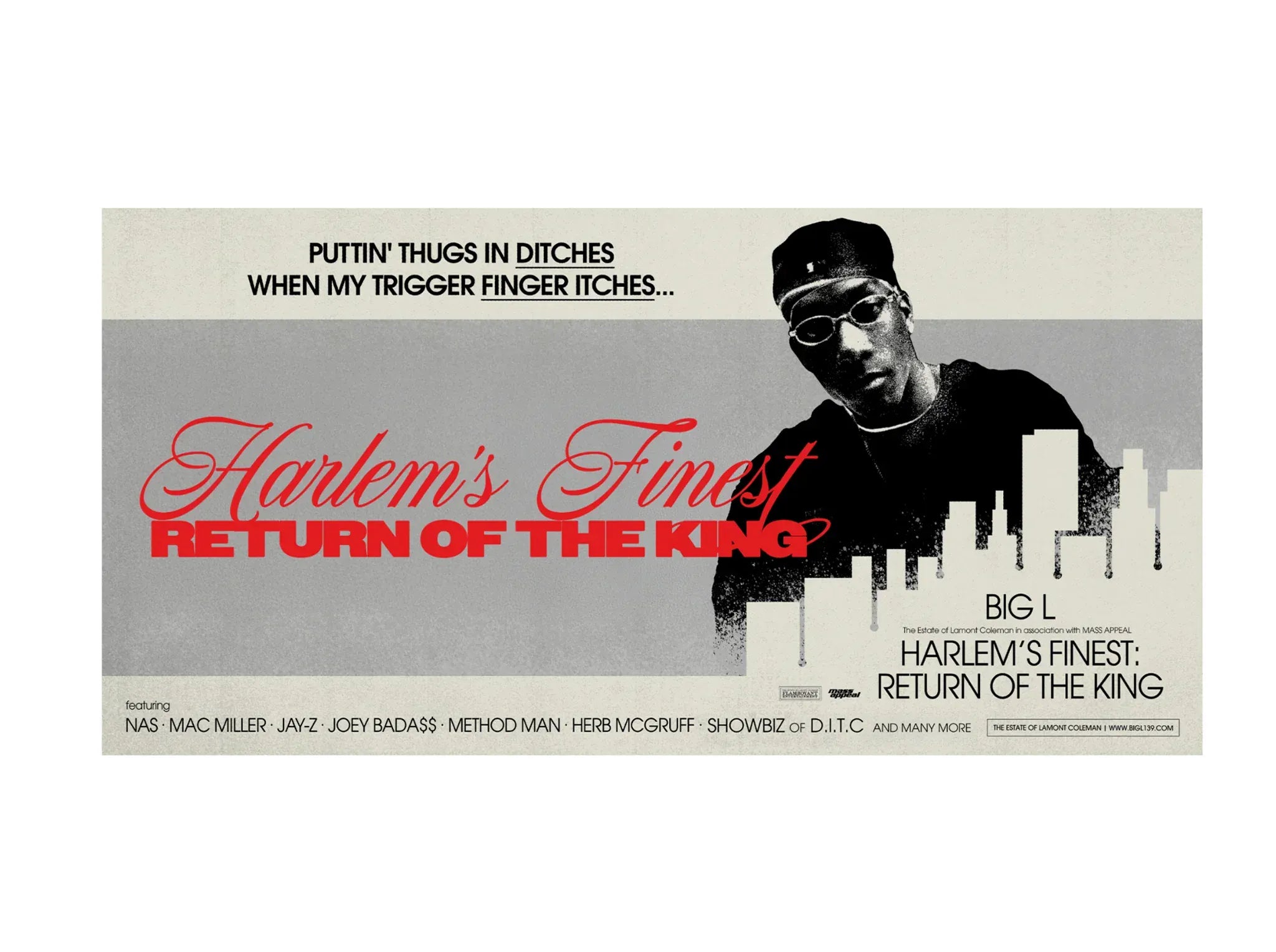 Big L - Harlem’s Finest: Return Of The King (LP, Cassette) - LP - Standard  Black Vinyl